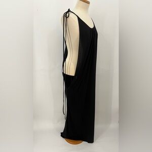 Rick Owens Lillies US8 draped dress asymmetrical 0168 open sides jersey